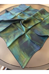 ARMİNE-%100 İPEK EŞARP YEŞİL