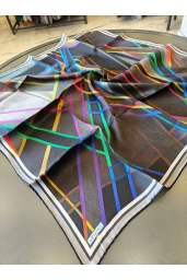 ARMİNE-% 100 İPEK EŞARP SİYAH