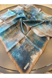 ARMİNE-% 100 İPEK EŞARP MAVİ