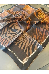 ARMİNE-%100 İPEK EŞARP KAHVE