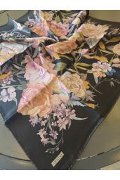 ARMİNE-%100 İPEK EŞARP SİYAH