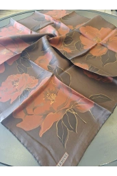 ARMİNE-% 100 İPEK EŞARP KAHVE