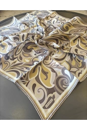 ARMİNE-%100 İPEK EŞARP VİZON