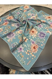 ARMİNE-%100 İPEK EŞARP MAVİ