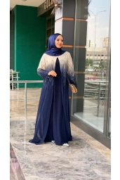 BALERİNA-BÜYÜK BEDEN ABAYA LACİVERT