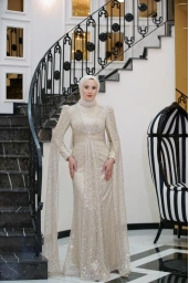 GAMZE ÖZKUL NİGAR ABİYE BEJ