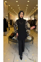 HAYA-KOLYELİ TUNİK SİYAH