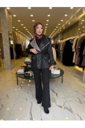 MATEKS-SÜET CEKET SİYAH