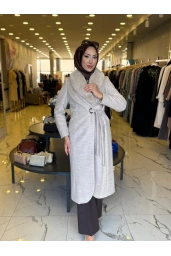 MATEKS YAKASI KÜRKLÜ KABAN BEJ