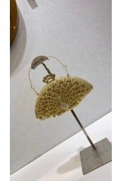 MERİHCE-TAŞLI ABİYE ÇANTA GOLD