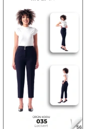 MODİVA-BELİ LASTİKLİ KALEM PANTOLON LACİVERT