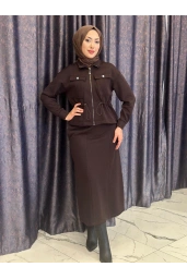 MY312-CEPLİ ETEKLİ TAKIM KAHVE