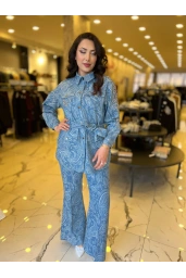 MY312-İSPANYOL PAÇA DENİM PANTOLON MAVİ