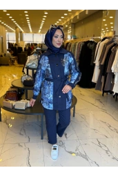 MY312-KOLU TAŞLI TAKIM LACİVERT