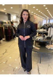 MY312-TAŞLI JAKAR TAKIM SİYAH