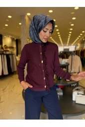 NİLİWİ-FIRFIRLI HIRKA BORDO