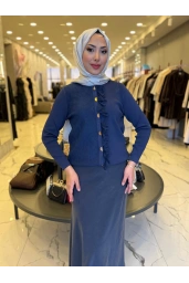 NİLİWİ-FIRFIRLI HIRKA LACİVERT