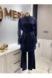 PERİ-ORGANİZE CEKETLİ TAKIM LACİVERT