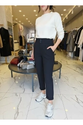 SENTEZ-BELİ LASTİKLİ DOUBLE PAÇA SİYAH