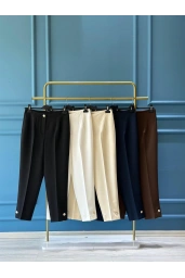 SENTEZ-PAÇA DÜĞMELİ PANTOLON LACİVERT