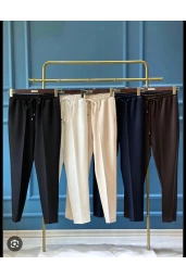 SENTEZ-YANDAN CEPLİ BAĞCIKLI PANTOLON KAHVE