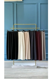 SENTEZ-YANI NERVÜRLÜ ETEK GRİ