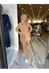 SOLİS-İKİLİ PANTOLONLU TAKIM VİZON