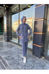 SOLİS-İKİLİ TAŞLI TAKIM İNDİGO