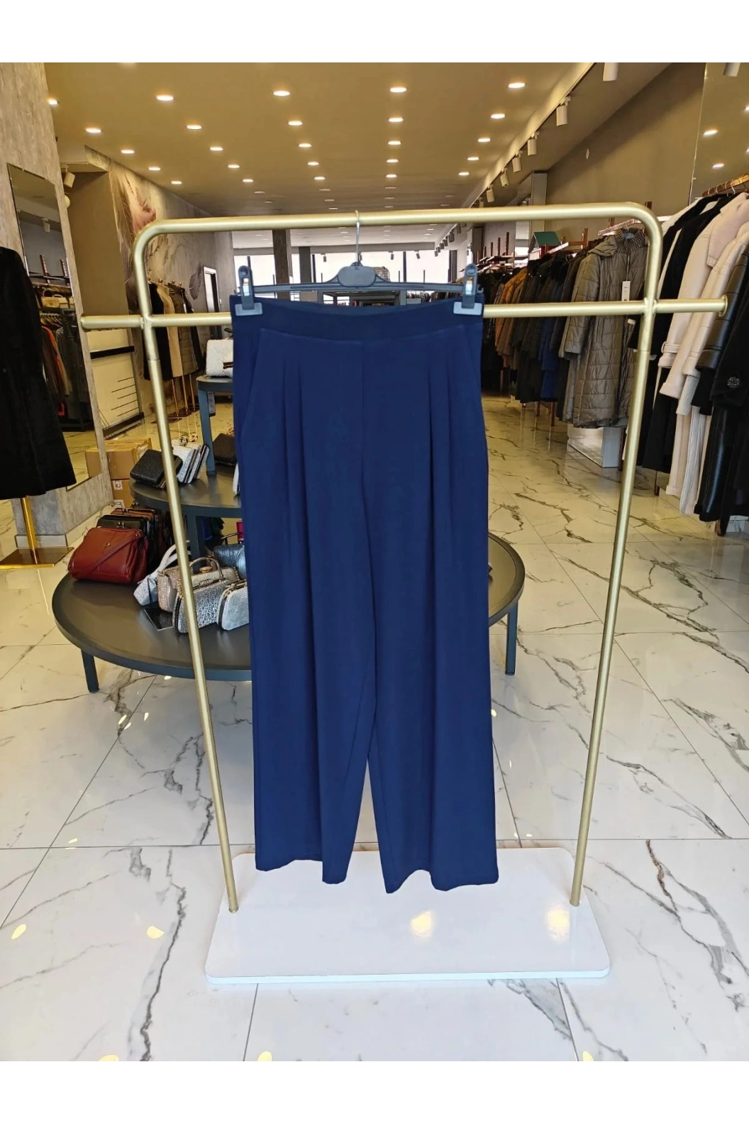 SENTEZ-İYON PİLELİ PANTOLON LACİVERT