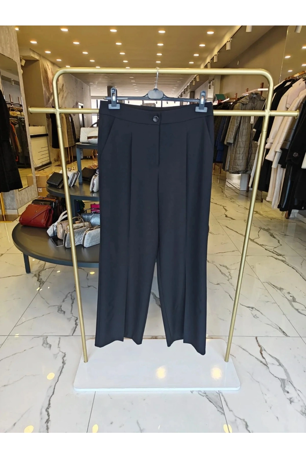 SENTEZ-PALAZZO PANTOLON SİYAH