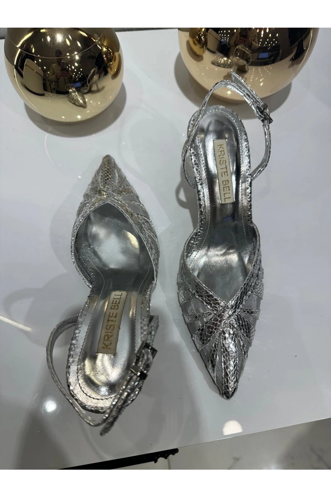 KRISTE-BELL-BAYAN STILETTO GÜMÜŞ