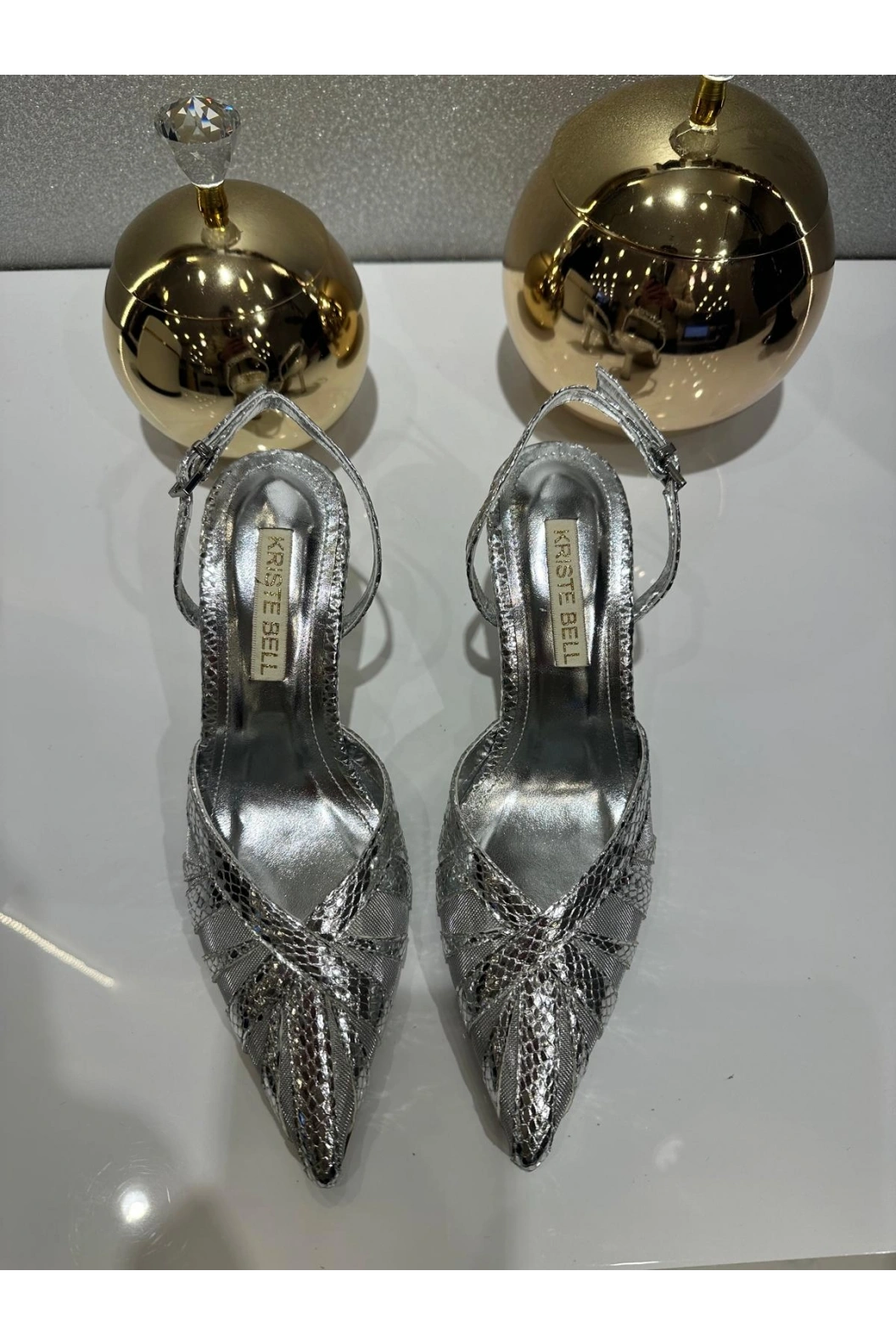 KRISTE-BELL-BAYAN STILETTO GÜMÜŞ