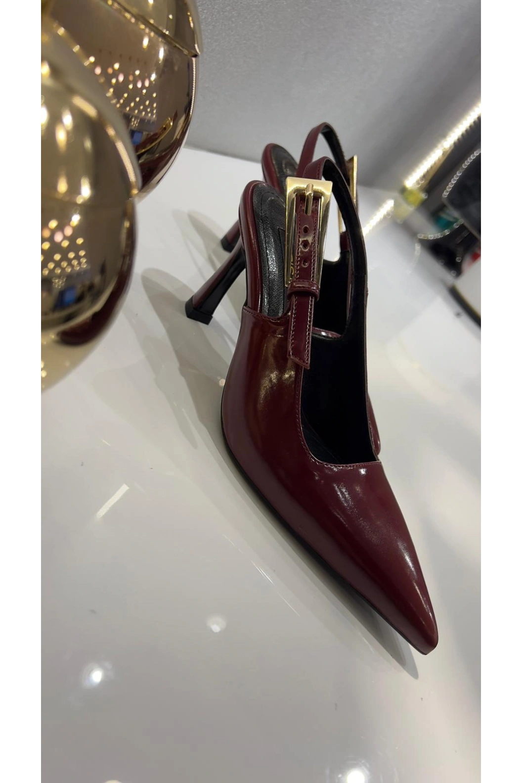 KRISTE-BELL-BAYAN STİLETTO BORDO