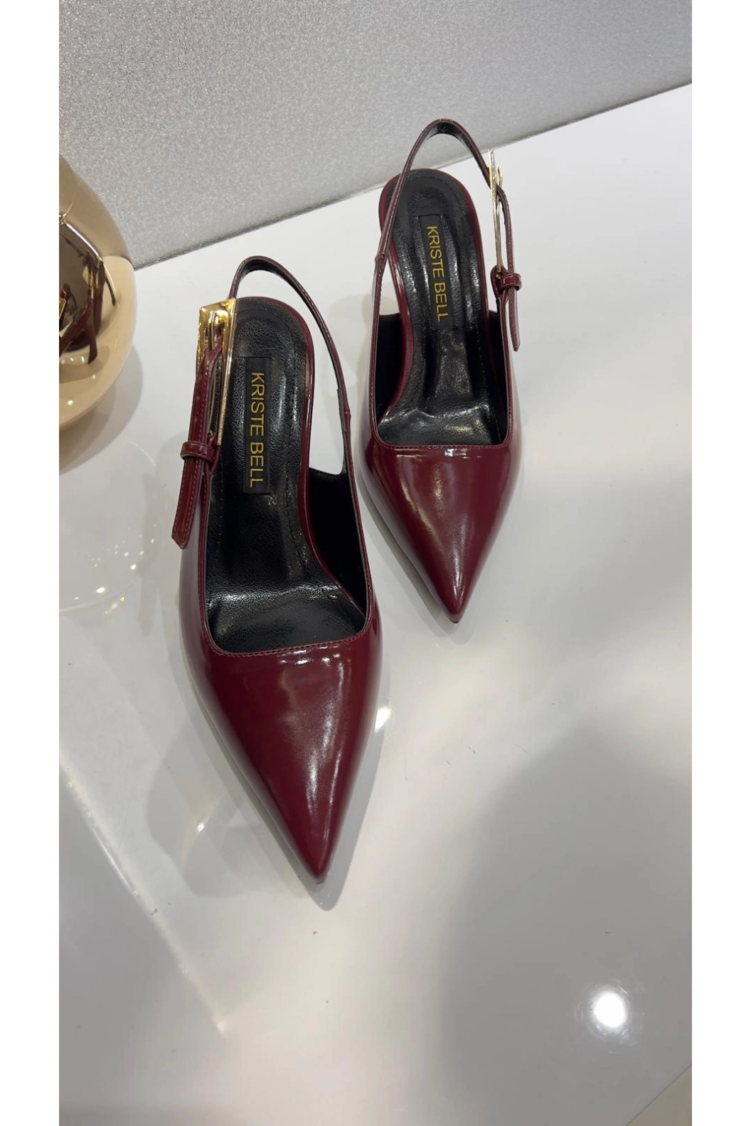 KRISTE-BELL-BAYAN STİLETTO BORDO