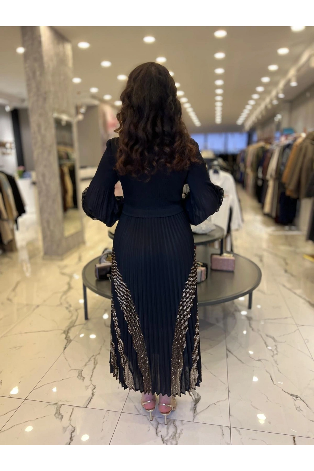 İTHAL-LUNİVA ELBİSE SİYAH