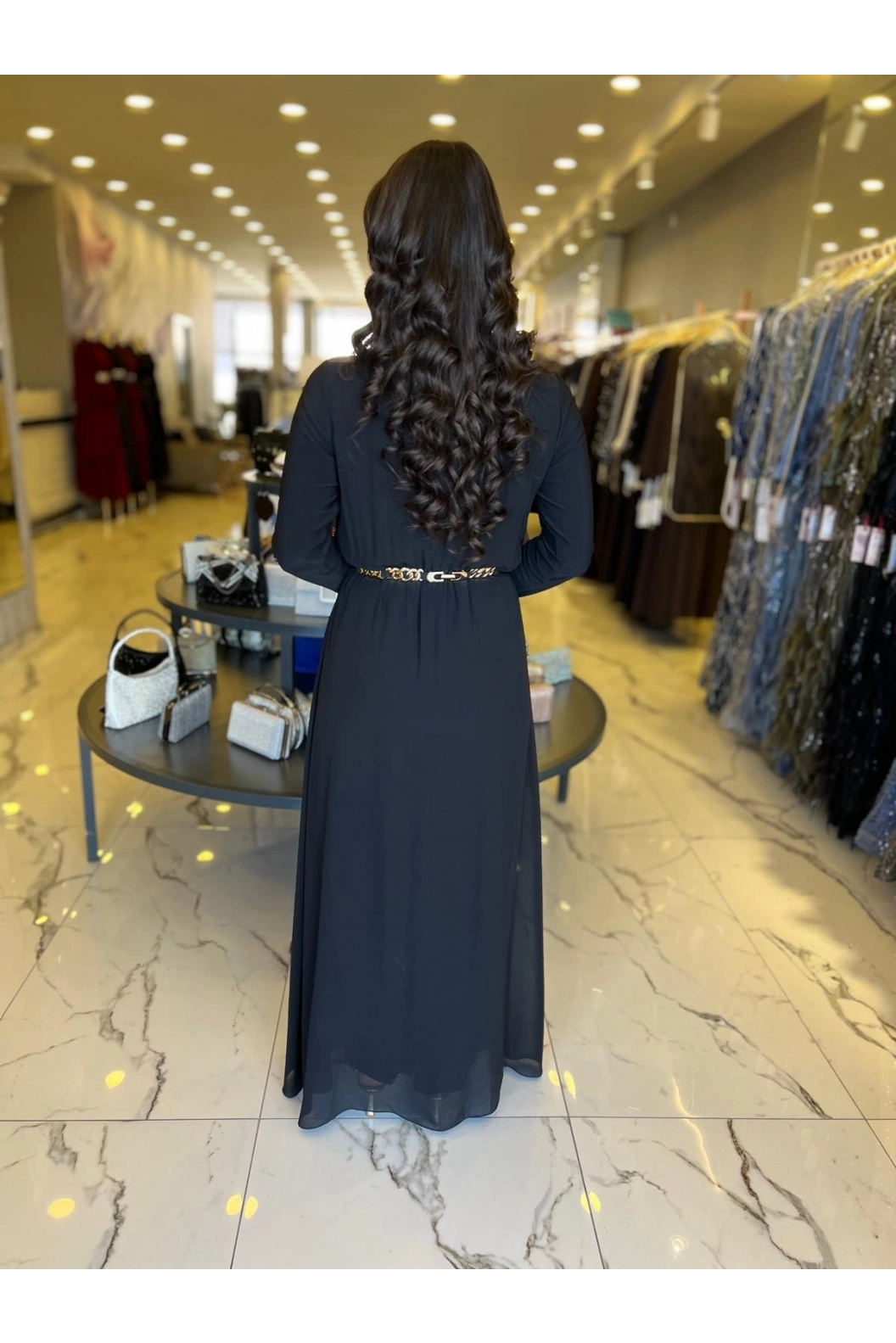 SOLİS-BELİ KEMERLİ TULUM SİYAH