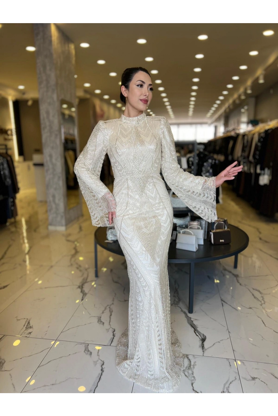 GAMZE ÖZKUL-MİLENDA ABİYE BEJ