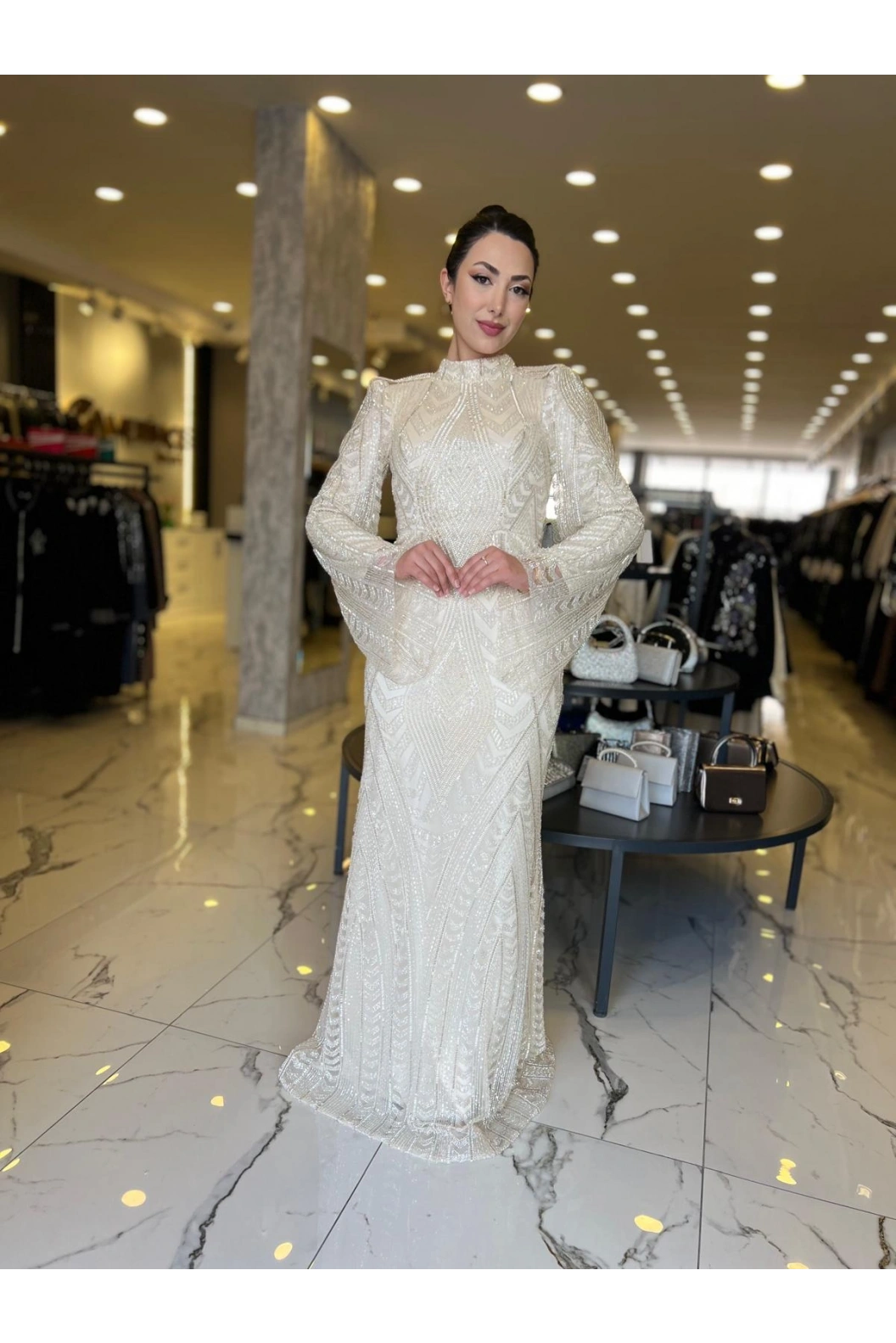 GAMZE ÖZKUL-MİLENDA ABİYE BEJ