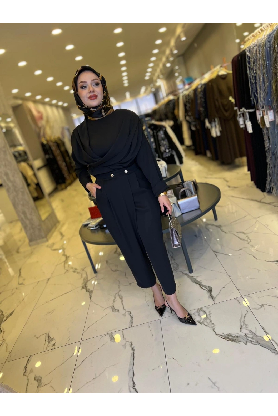 MY312-OMZU AKSESUARLI TAKIM SİYAH