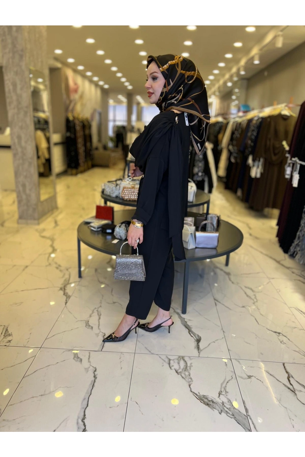 MY312-OMZU AKSESUARLI TAKIM SİYAH