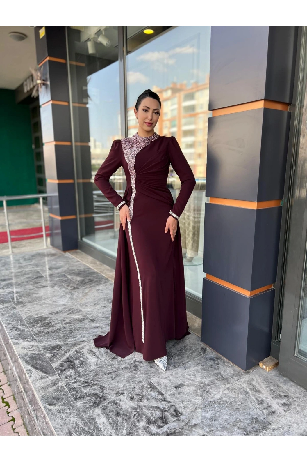 FERİHA SARIOĞLU-AYÇA ABİYE BORDO