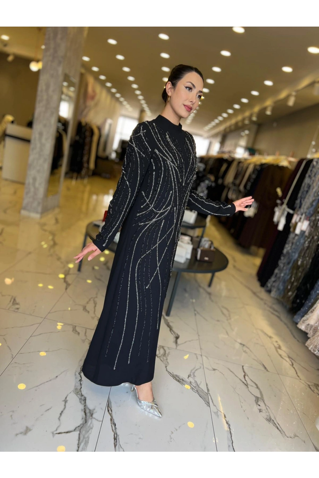 BEYOĞLU-BÜYÜK BEDEN ABİYE SİYAH