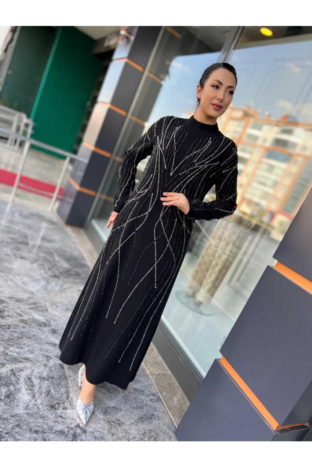 BEYOĞLU-BÜYÜK BEDEN ABİYE SİYAH