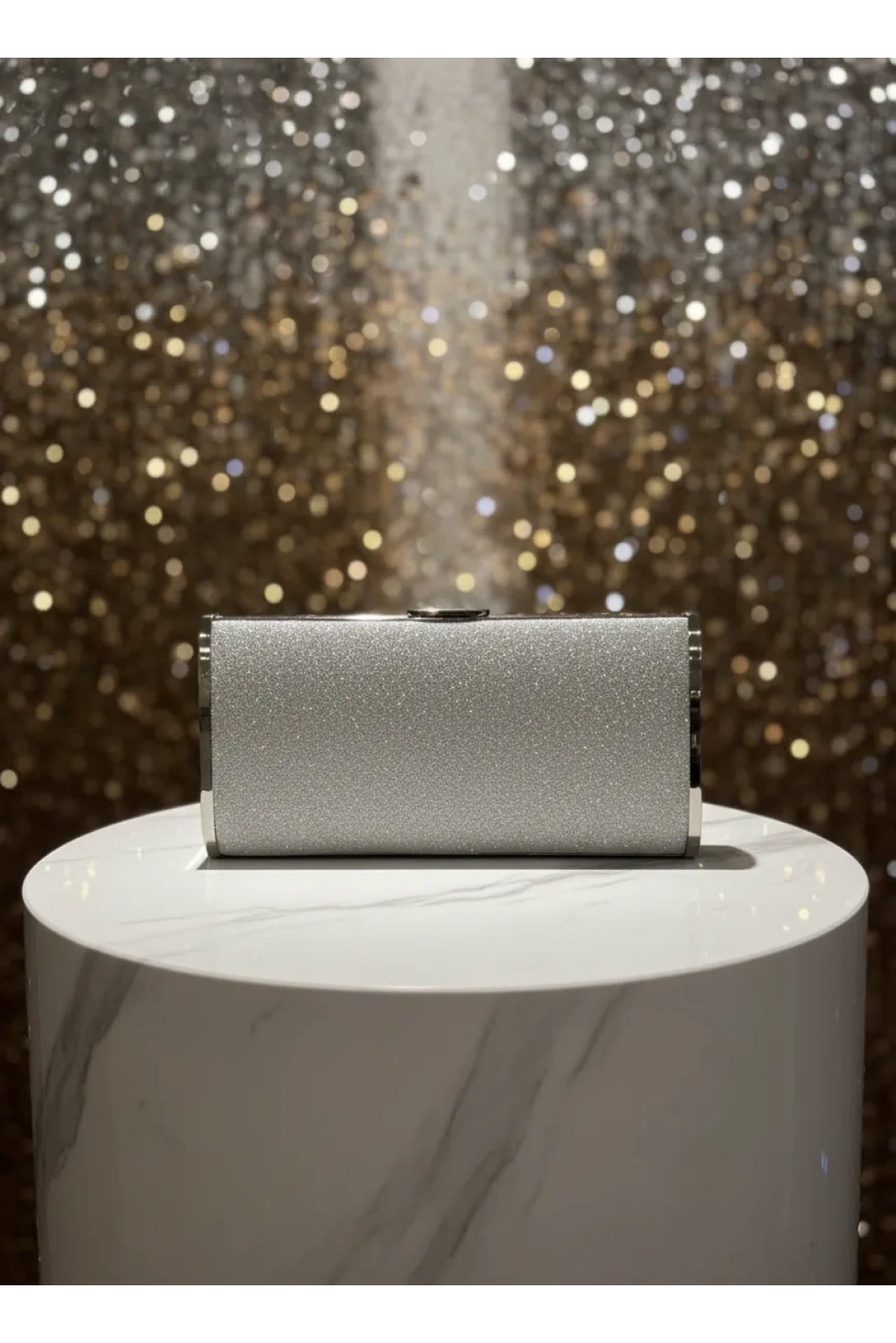 MERİHCE-DÜZ SİMLİ ÇANTA GÜMÜŞ