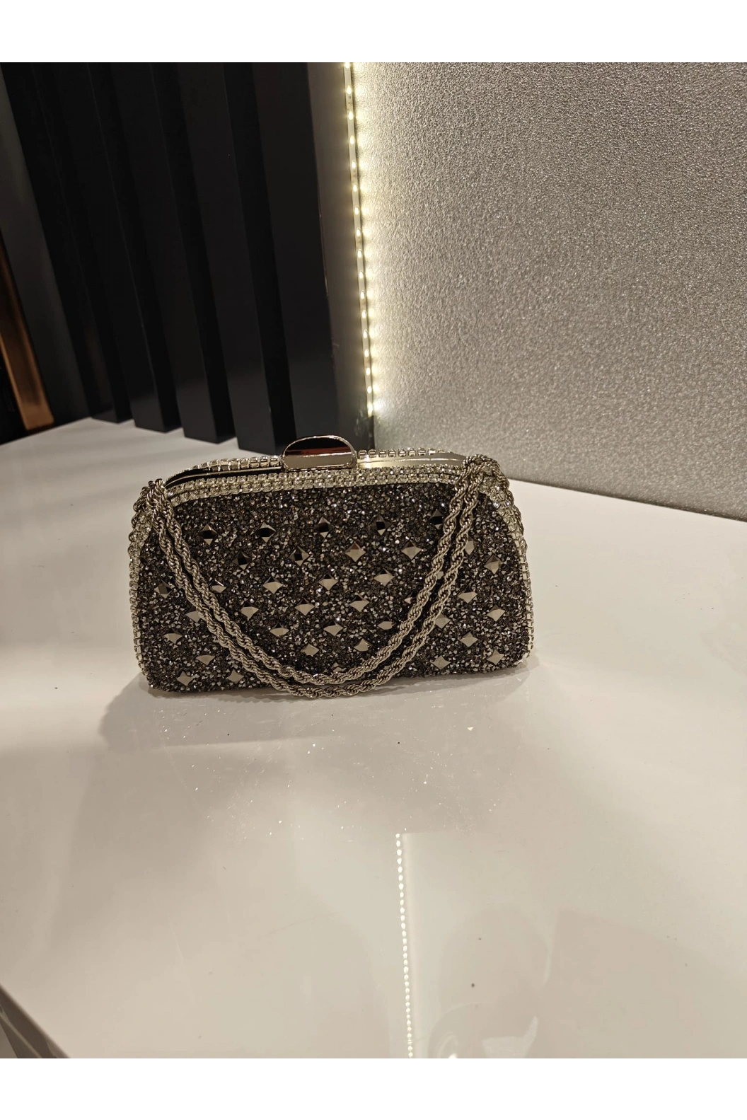 MERİHCE-CAMLI SERPME ÇANTA ANTRASİT