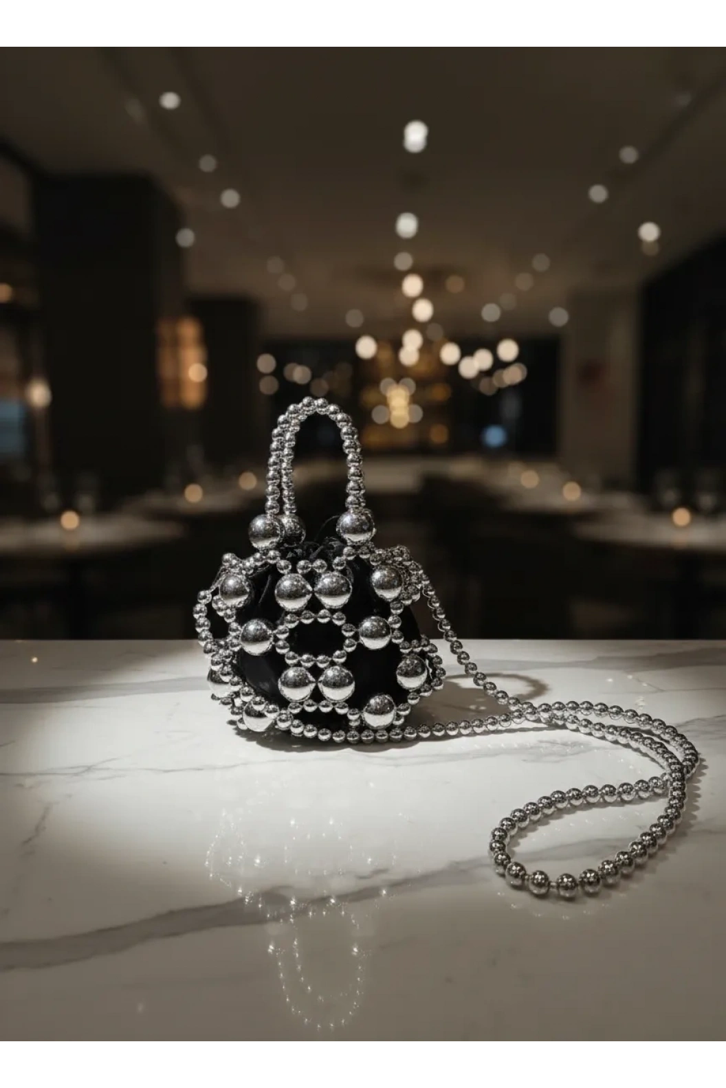 MERİHCE-KESELİ AKSESUAR ÇANTA GÜMÜŞ