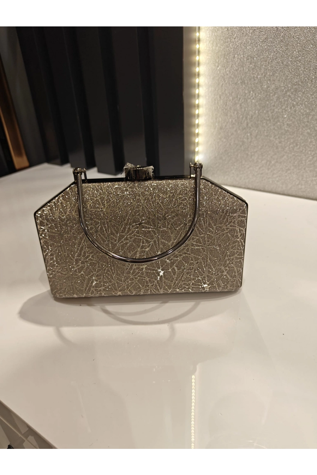 MERİHCE-KULPLU DESENLİ ÇANTA ANTRASİT