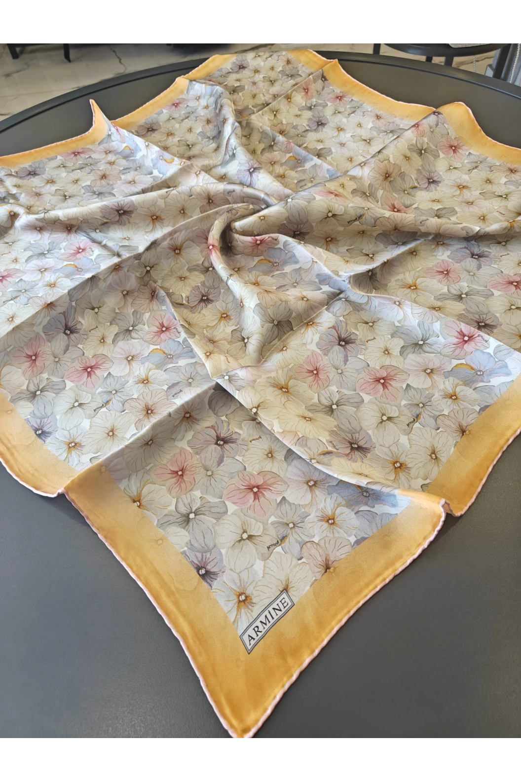 ARMİNE-%100 İPEK EŞARP TURUNCU