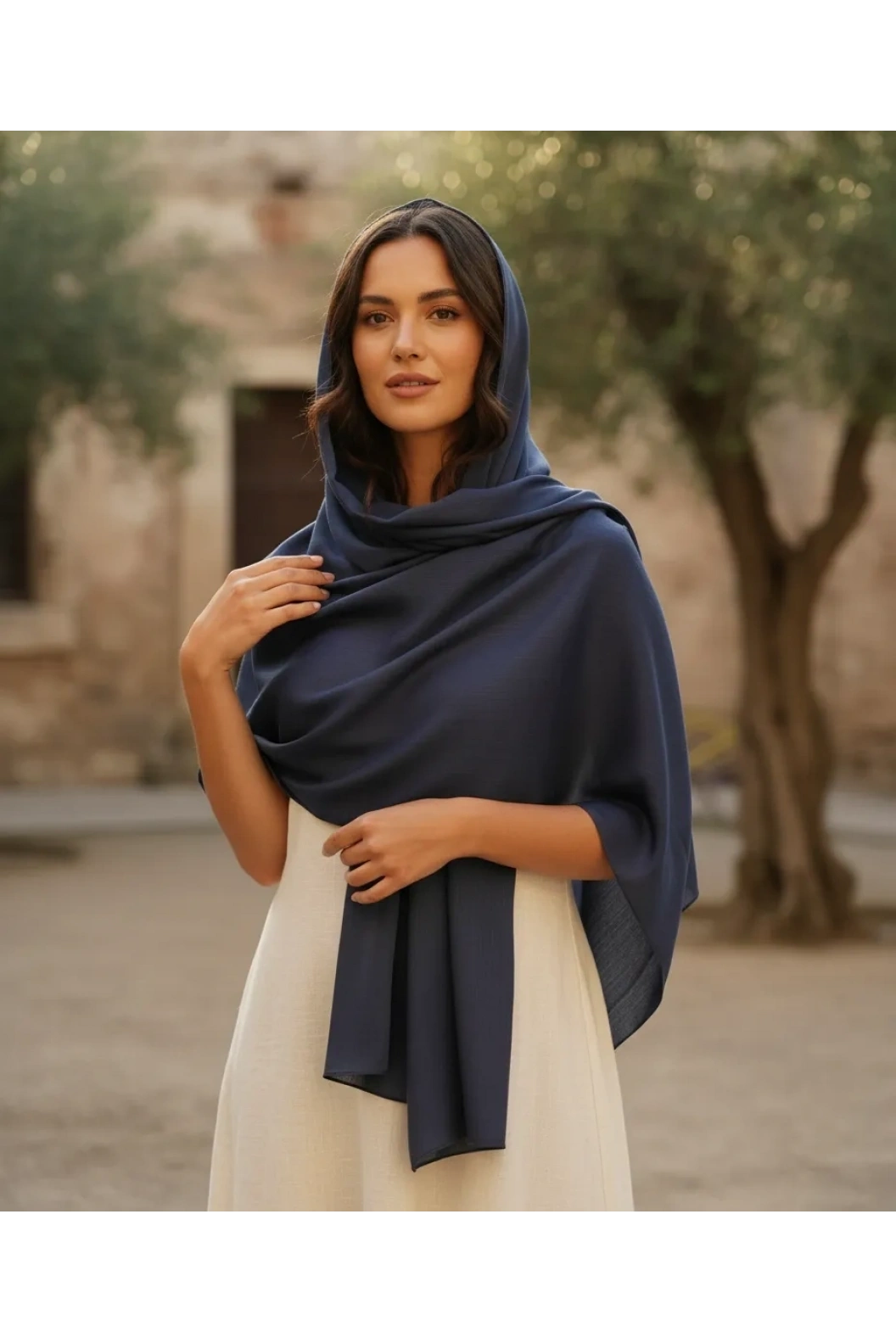 ARMANDA-İPEK ŞAL LACİVERT