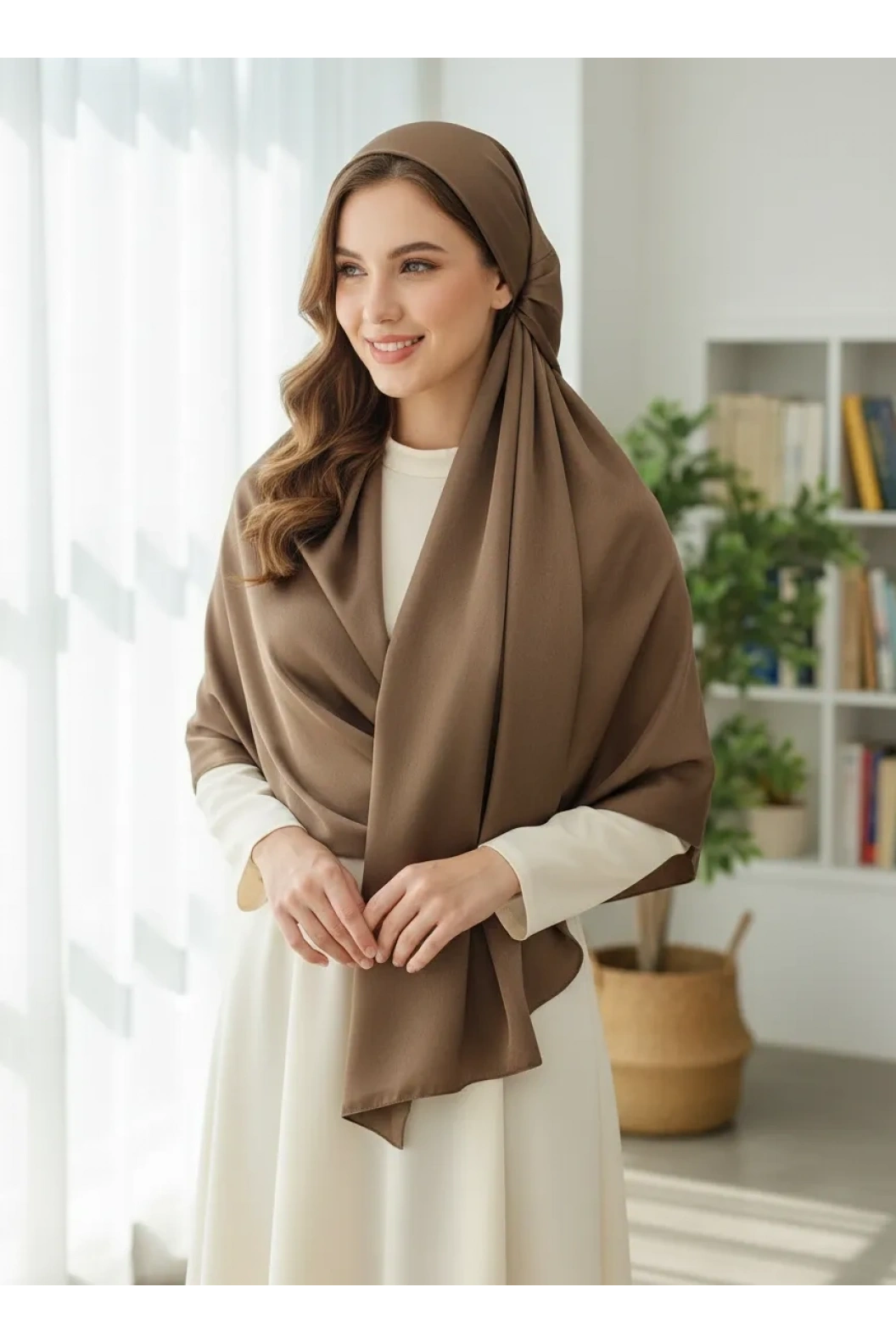 ARMANDA-İPEK ŞAL KAHVE